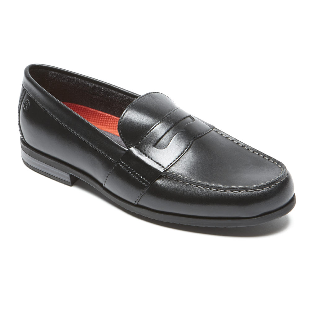 Mocasines Rockport Hombre Mexico - Classic Lite 2 Penny Negros - WRYAM5629